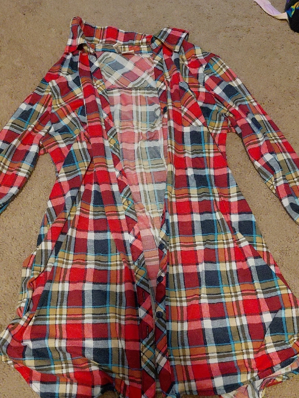 Passport Red Plaid Long Sleeve Shirt